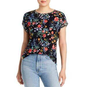 Johnny Was | Kashim Relaxed Fit Cap Sleeve Crew Neck Floral Tee